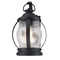 Westinghouse Fixture Wall Outdoor 8W Dusk to Dawn Canyon Txtrd, Black Clear Crackle Glass 6120400 - alternate 6